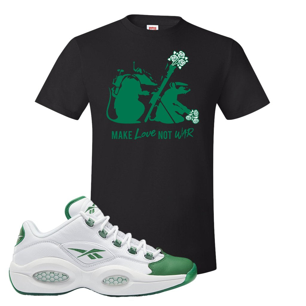 Question Low Green Toe T Shirt | Army Rats, Black