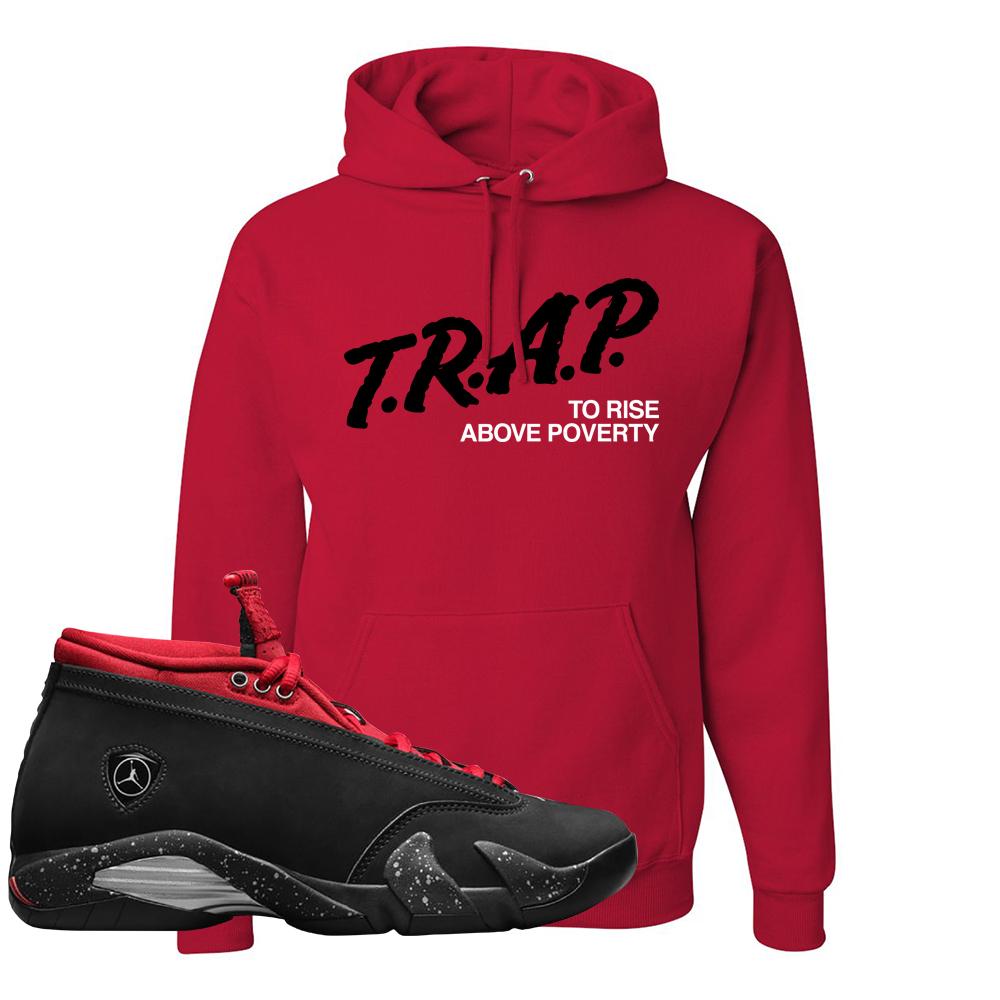 Red Lipstick Low 14s Hoodie | Trap To Rise Above Poverty, Red