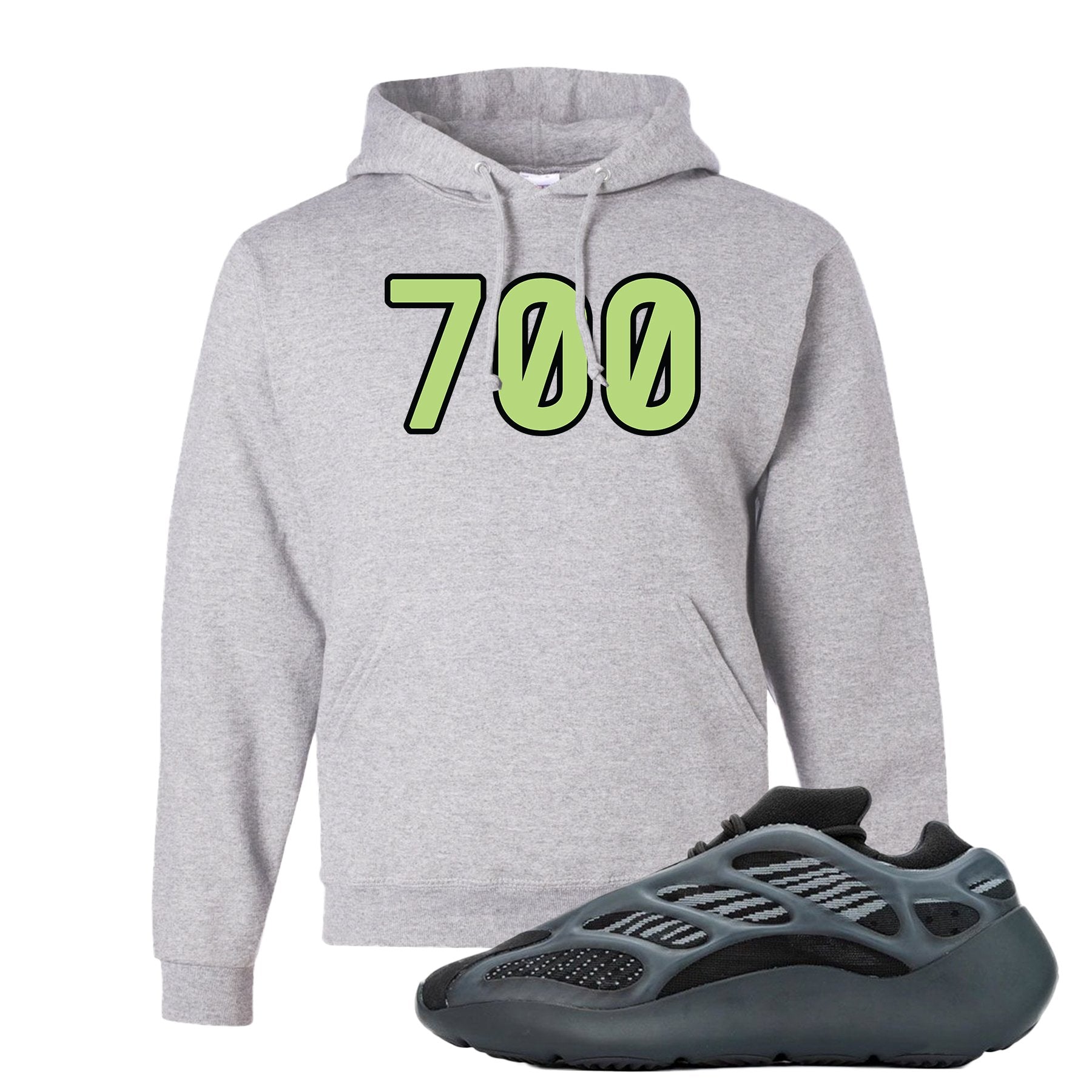 Alvah v3 700s Hoodie | 700 Logo, Ash