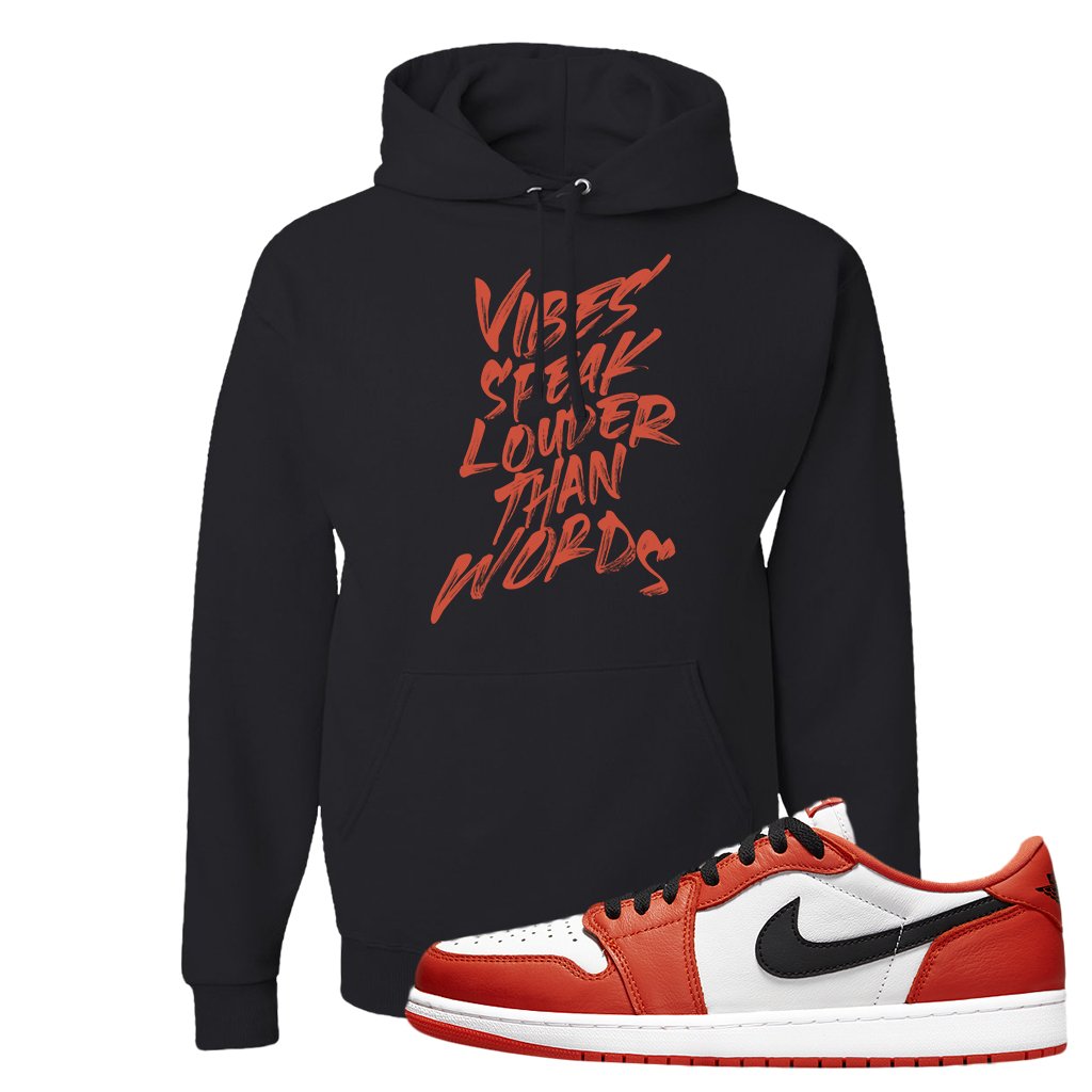 Starfish OG Low 1s Hoodie | Vibes Speak Louder Than Words, Black