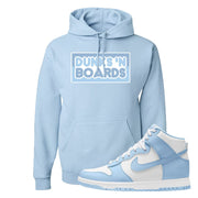 Aluminum High Dunks Hoodie | Dunks N Boards, Light Blue