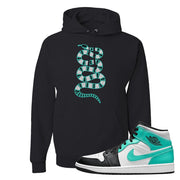 Air Jordan 1 Mid Tropical Twist Hoodie | Coiled Snake, Black