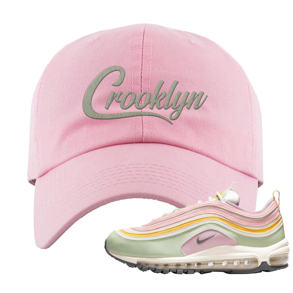 Pastel 97s Dad Hat | Crooklyn, Light Pink