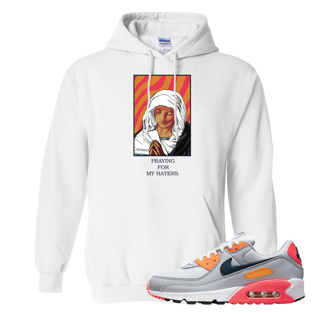 Sunset 90s Hoodie | God Told Me, White