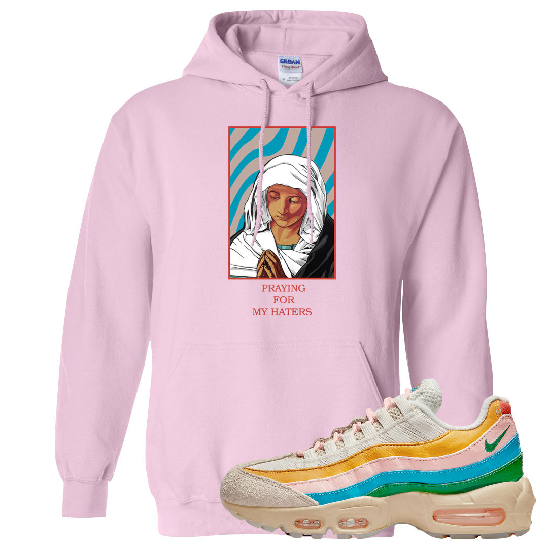 Rise Unity Sail 95s Hoodie | God Told Me, Light Pink