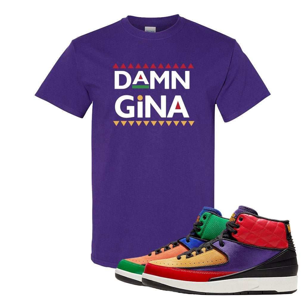 WMNS Multicolor Sneaker Purple T Shirt | Tees to match Nike Shoes | Damn Gina