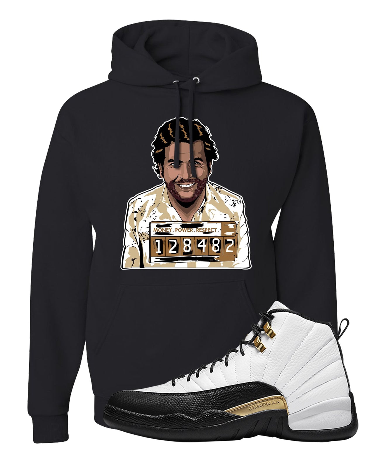 Royalty 12s Hoodie | Escobar Illustration, Black