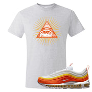 Club Orange Yellow 97s T Shirt | All Seeing Eye, Ash