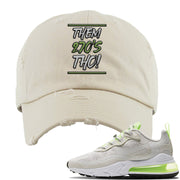 Ghost Green React 270s Distressed Dad Hat | Them 270's Tho, Stone Ivory