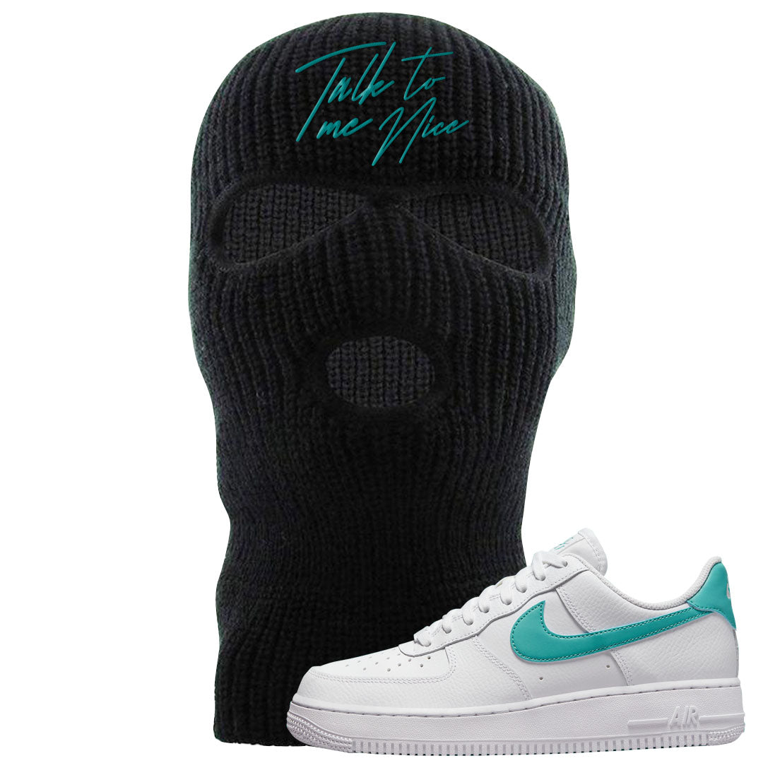 Washed Teal Low 1s Ski Mask | Talk To Me Nice, Black