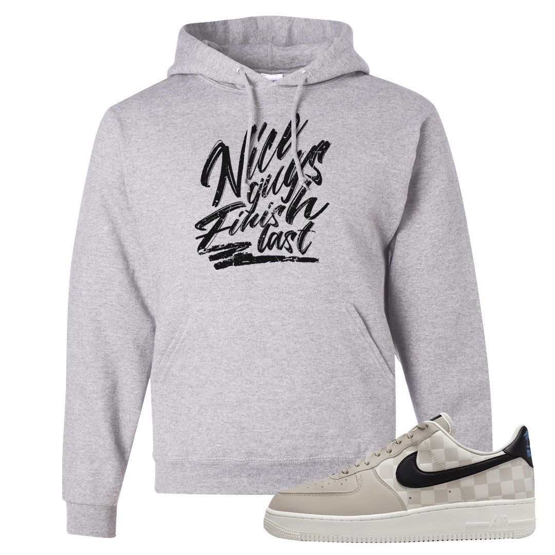 King Day Low AF 1s Hoodie | Nice Guys Finish Last, Ash