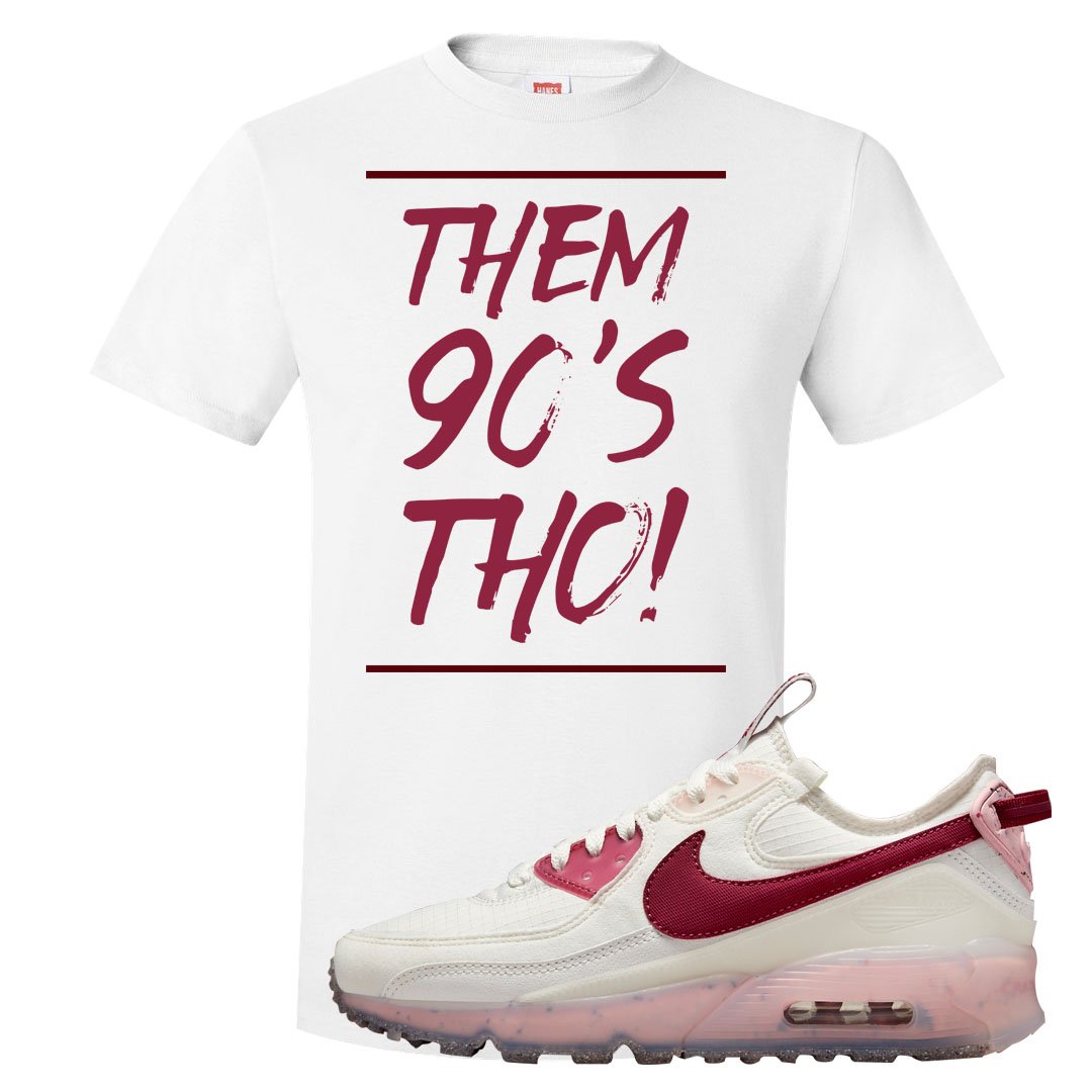 Terrascape Pomegranate 90s T Shirt | Them 90's Tho, White