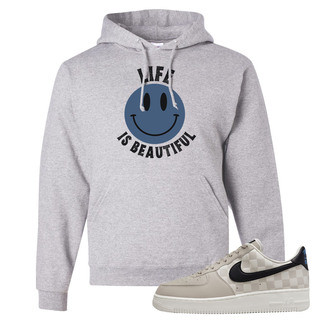 King Day Low AF 1s Hoodie | Smile Life Is Beautiful, Ash