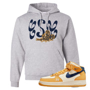 Pollen Paris Mid AF 1s Hoodie | Certified Sneakerhead, Ash