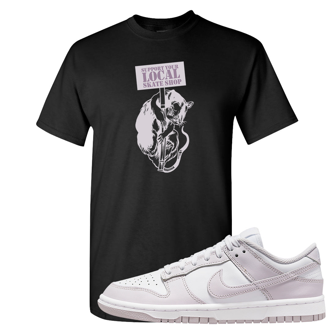 Venice Low Dunks T Shirt | Support Your Local Skate Shop, Black