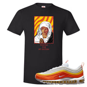 Club Orange Yellow 97s T Shirt | God Told Me, Black