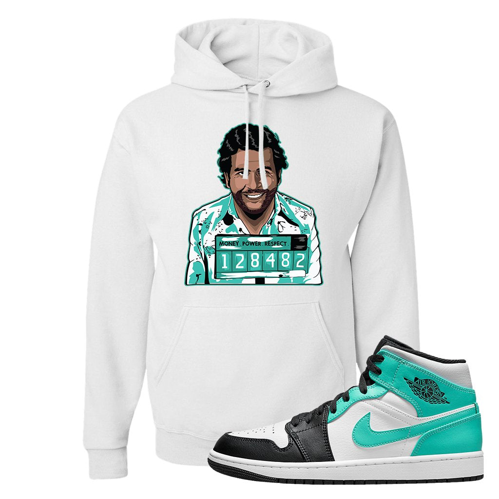 Air Jordan 1 Mid Tropical Twist Hoodie | Escobar Illustration, White