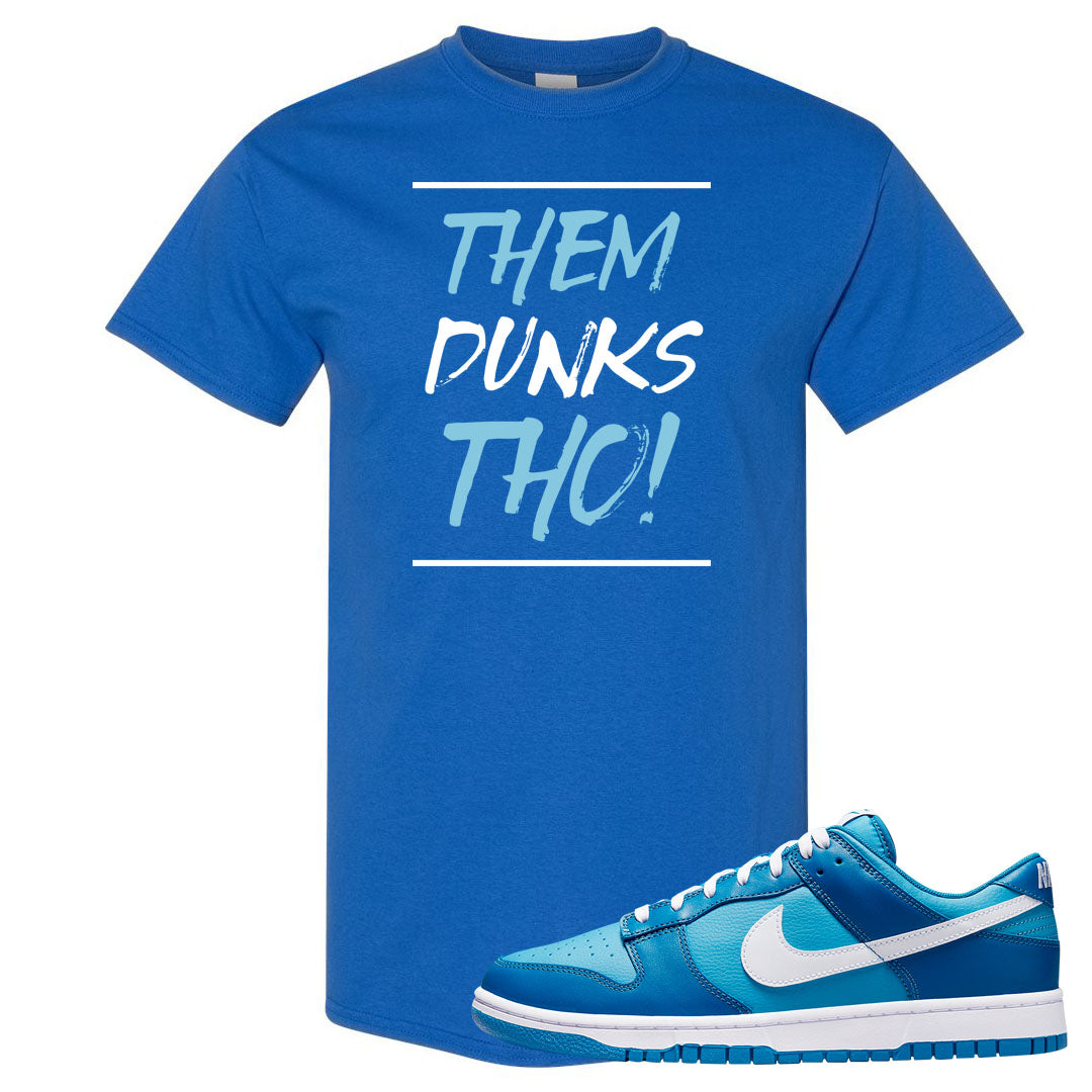 Dark Marina Blue Low Dunks T Shirt | Them Dunks Tho, Royal Blue