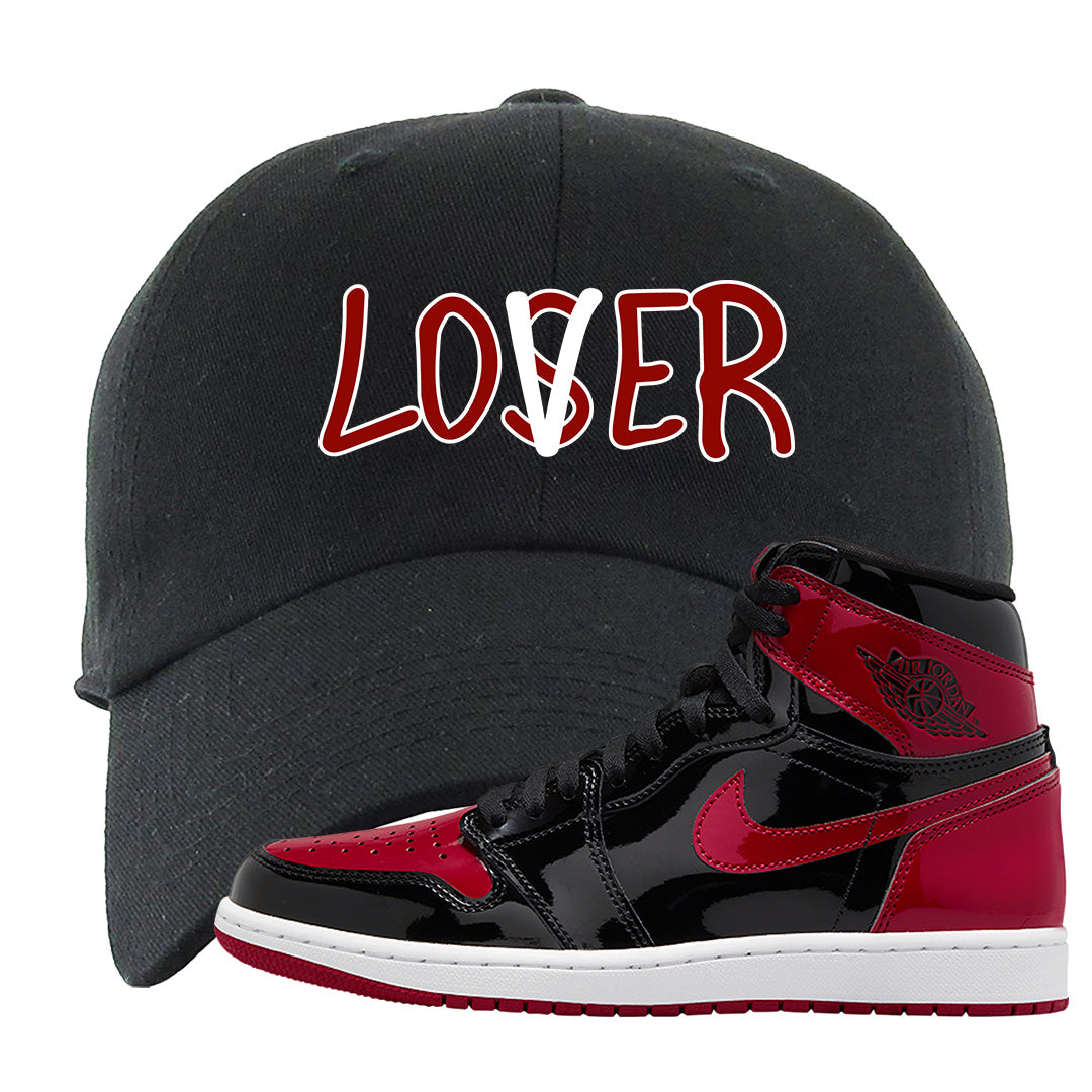 Patent Bred 1s Dad Hat | Lover, Black