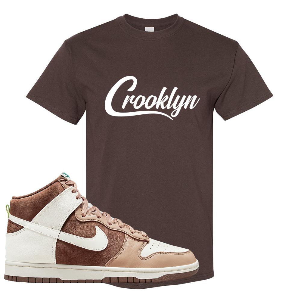 Light Chocolate High Dunks T Shirt | Crooklyn, Chocolate