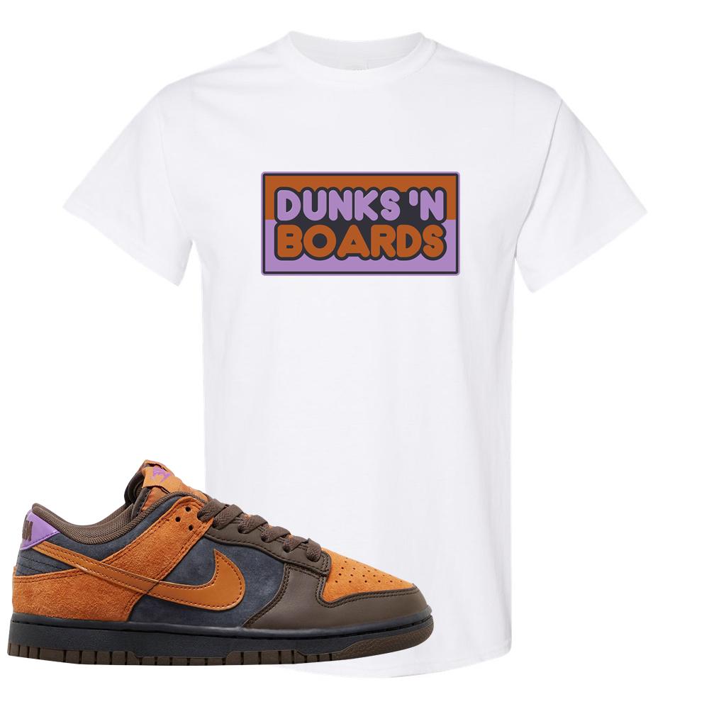 SB Dunk Low Cider T Shirt | Dunks N Boards, White