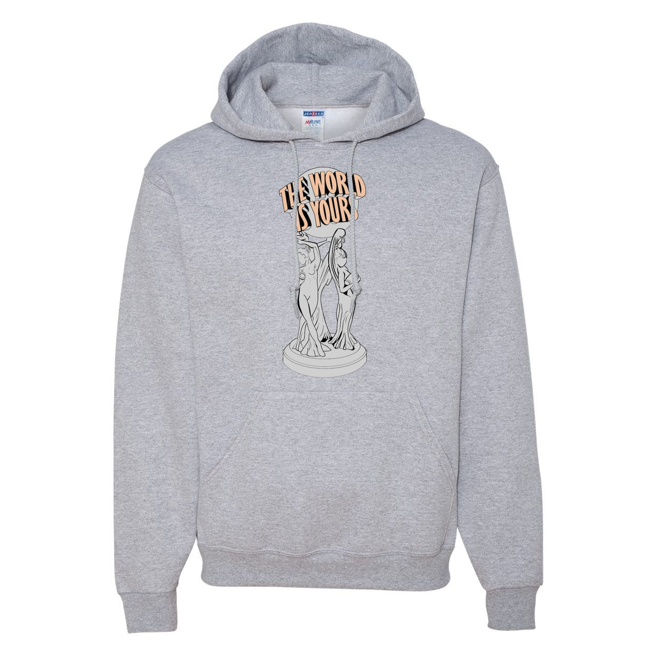 True Form v2 350s Hoodie | The World Is Yours, Heathered Light Gray