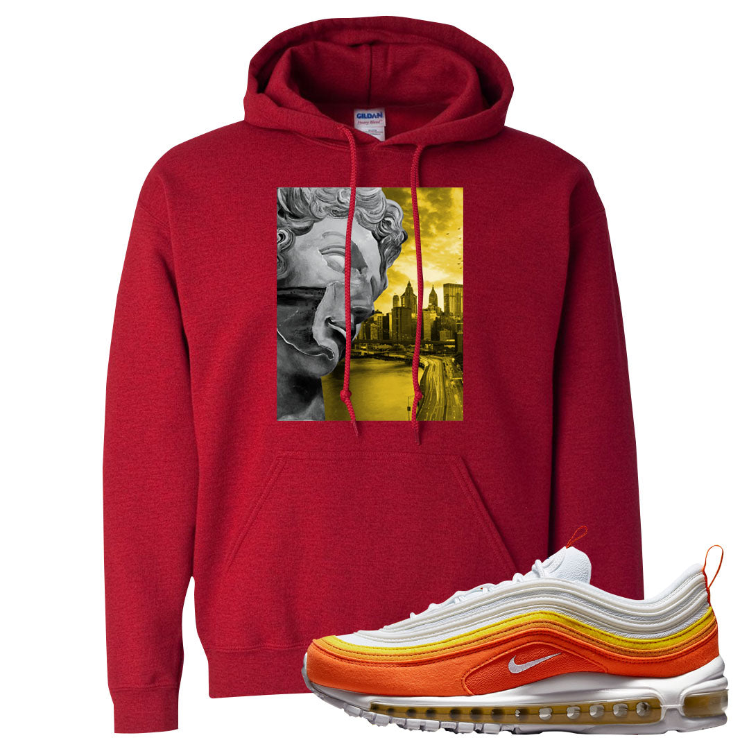 Club Orange Yellow 97s Hoodie | Miguel, Red