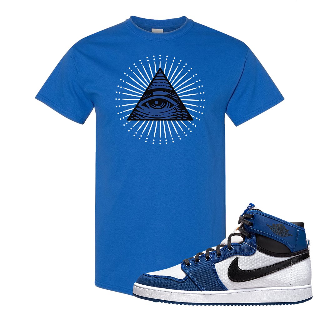 KO Storm Blue 1s T Shirt | All Seeing Eye, Royal