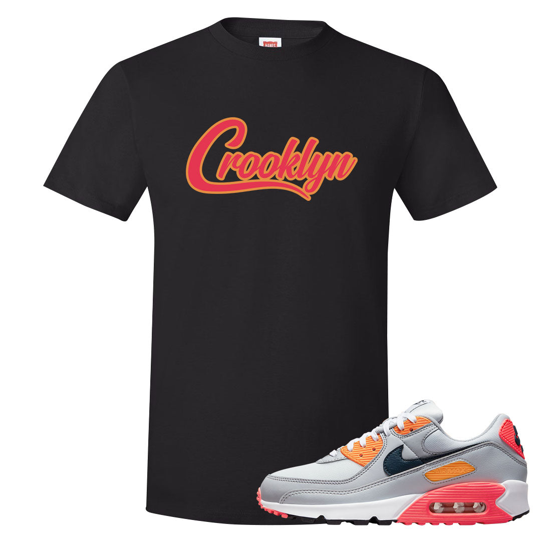 Sunset 90s T Shirt | Crooklyn, Black