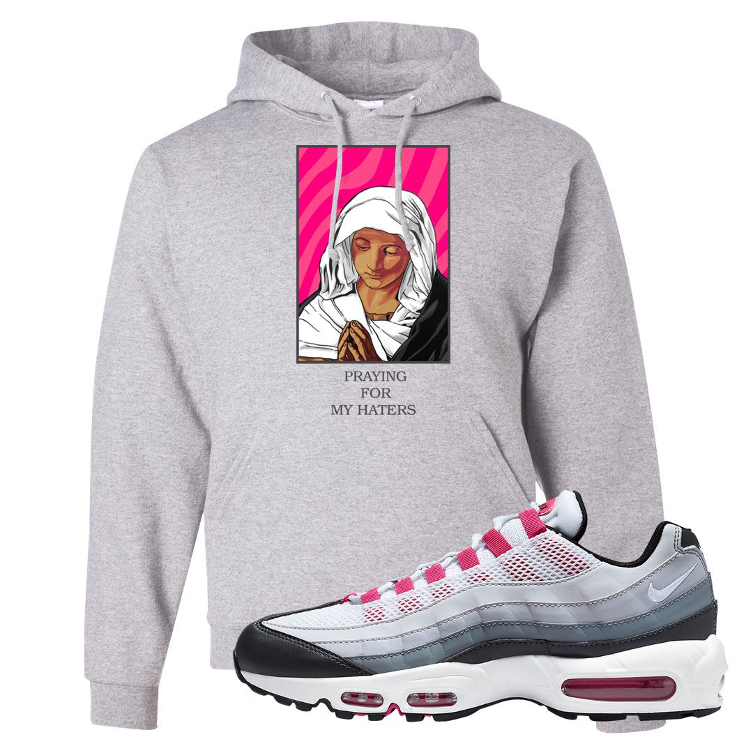 Next Nature Pink 95s Hoodie | God Told Me, Ash