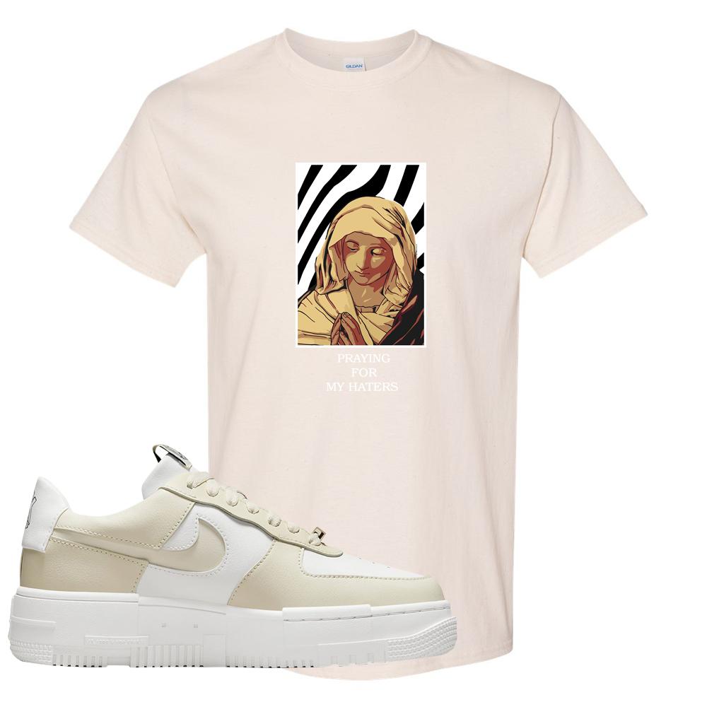 Pixel Cream White Force 1s T Shirt | God Told Me, Natural