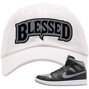 Alternate Shadow Mid 1s Dad Hat | Blessed Arch, White