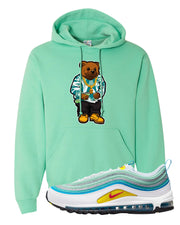 Spring Floral 97s Hoodie | Sweater Bear, Cool Mint