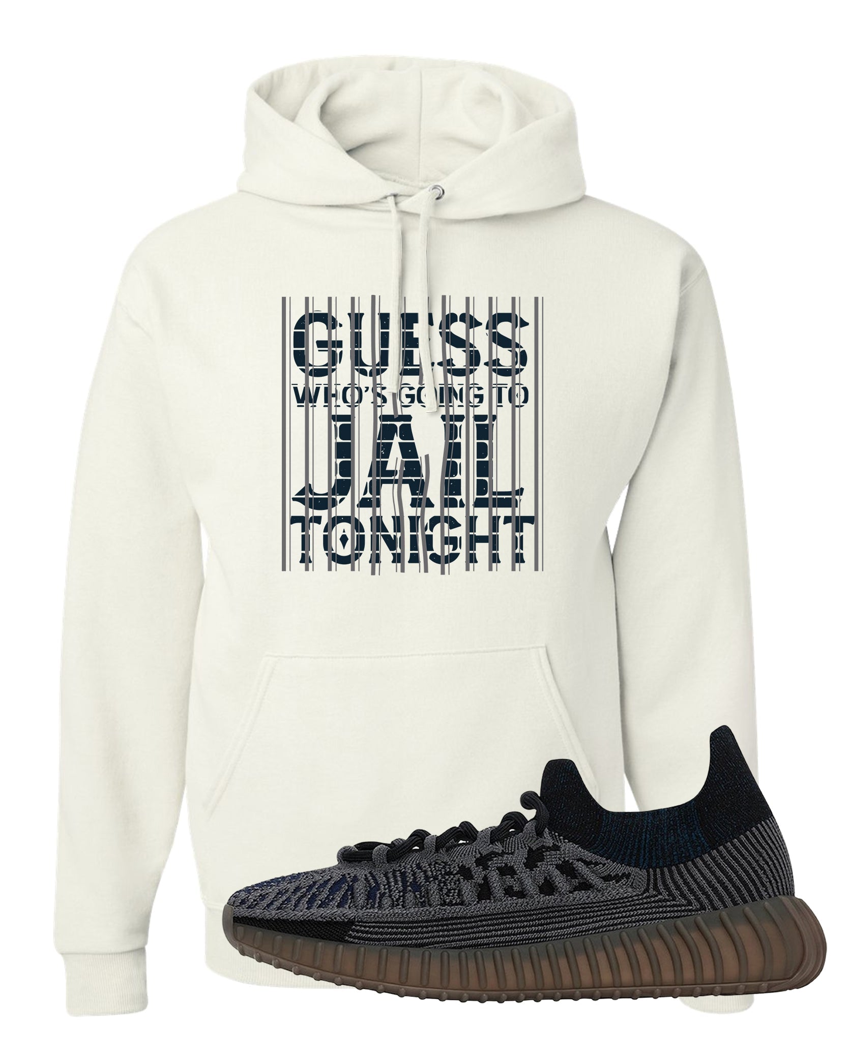 Slate Blue CMPCT v2 350s Hoodie | Jail, White