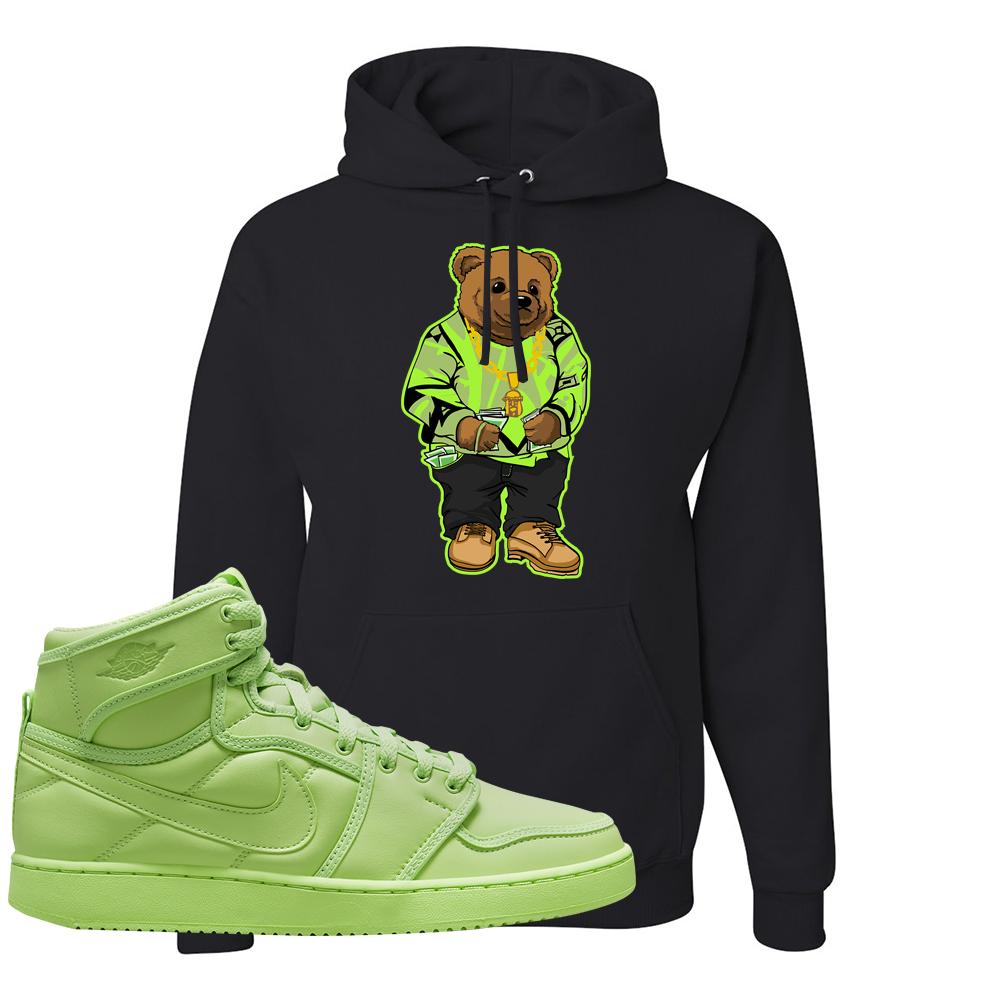 Neon Green KO 1s Hoodie | Sweater Bear, Black