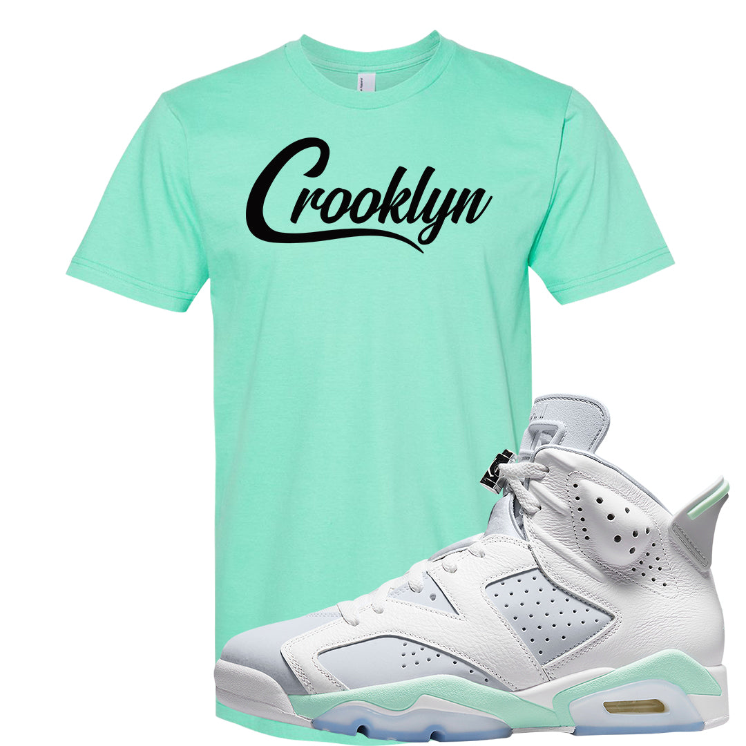 Mint Foam 6s T Shirt | Crooklyn, Mint
