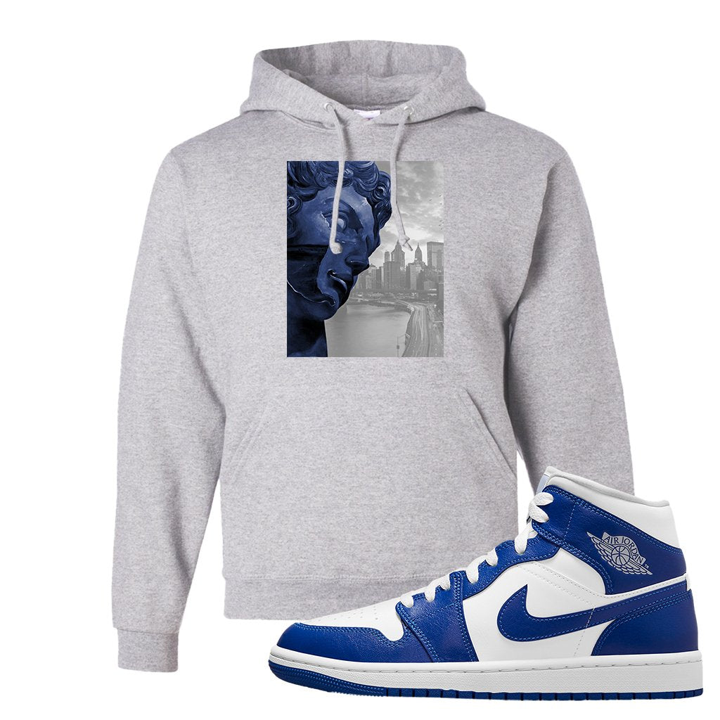 Air Jordan 1 Mid Kentucky Blue Hoodie | Miguel, Ash