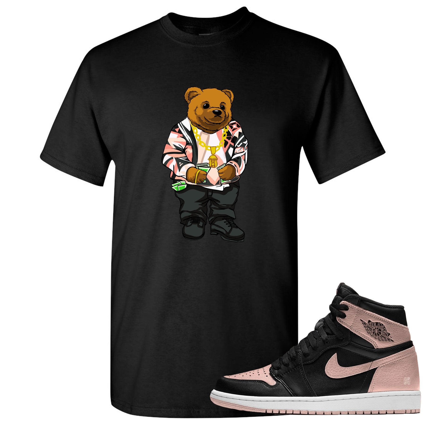 Black Tshirt to match Crimson Tint Jordan 1 shoes