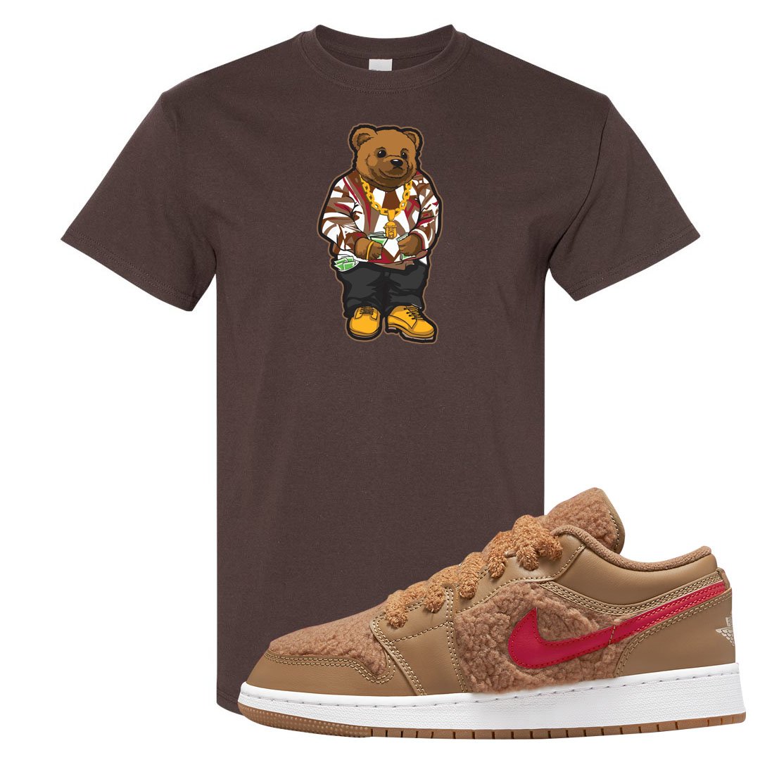 Teddy Bear Low 1s T Shirt | Sweater Bear, Chocolate