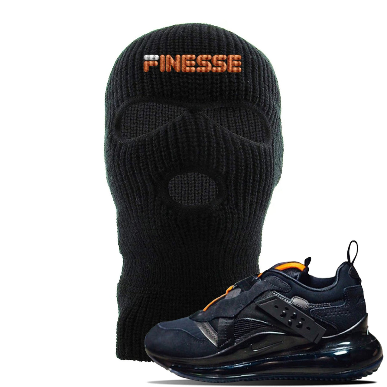 Air Max 720 OBJ Slip Sneaker Black Ski Mask | Hat to match Nike Air Max 720 OBJ Slip Shoes | Finesse