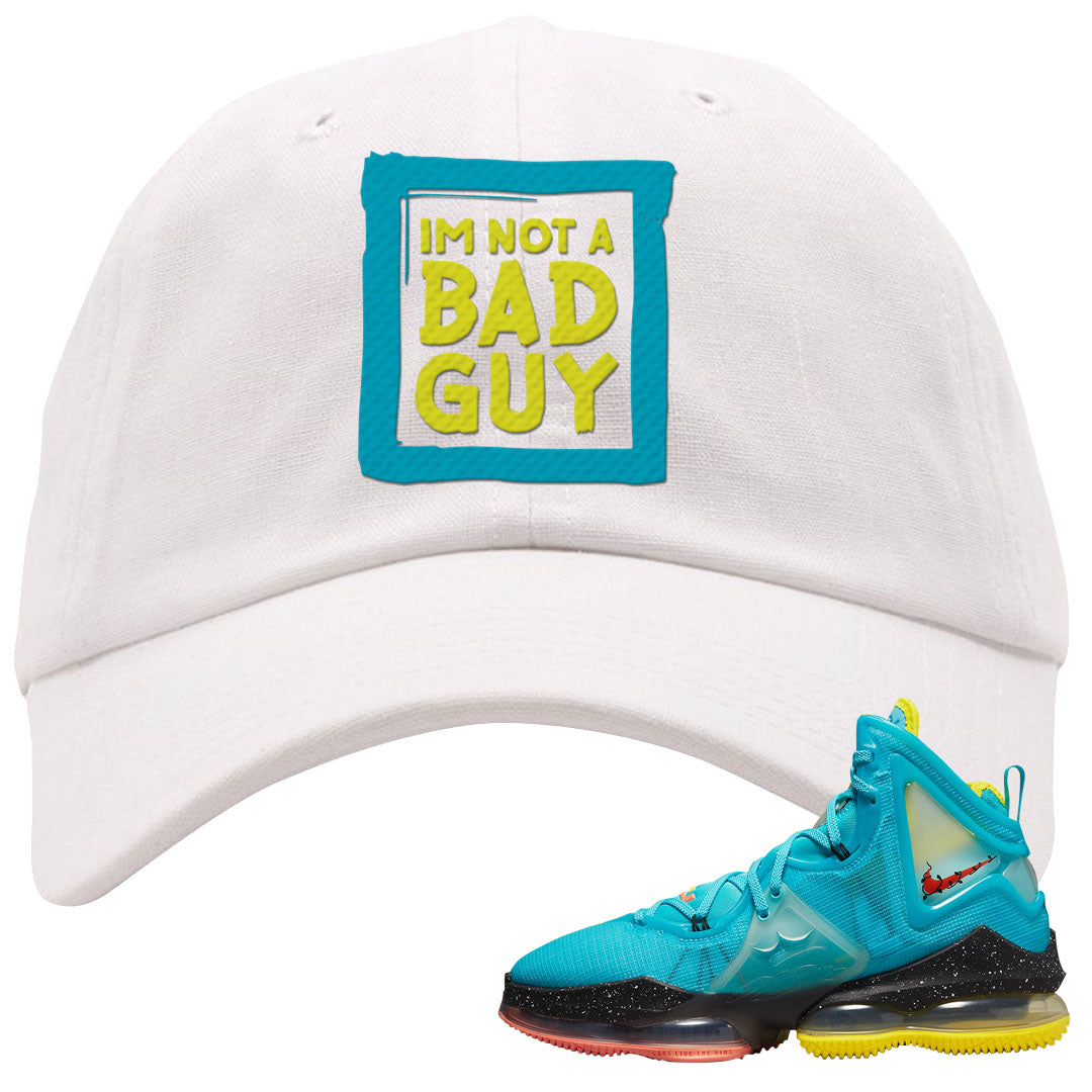 South Beach Christmas Bron 19s Dad Hat | I'm Not A Bad Guy, White