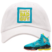 South Beach Christmas Bron 19s Dad Hat | I'm Not A Bad Guy, White