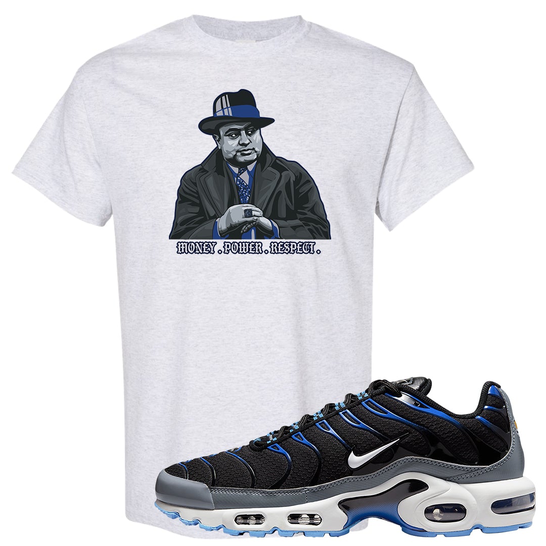 University Blue Black Pluses T Shirt | Capone Illustration, Ash