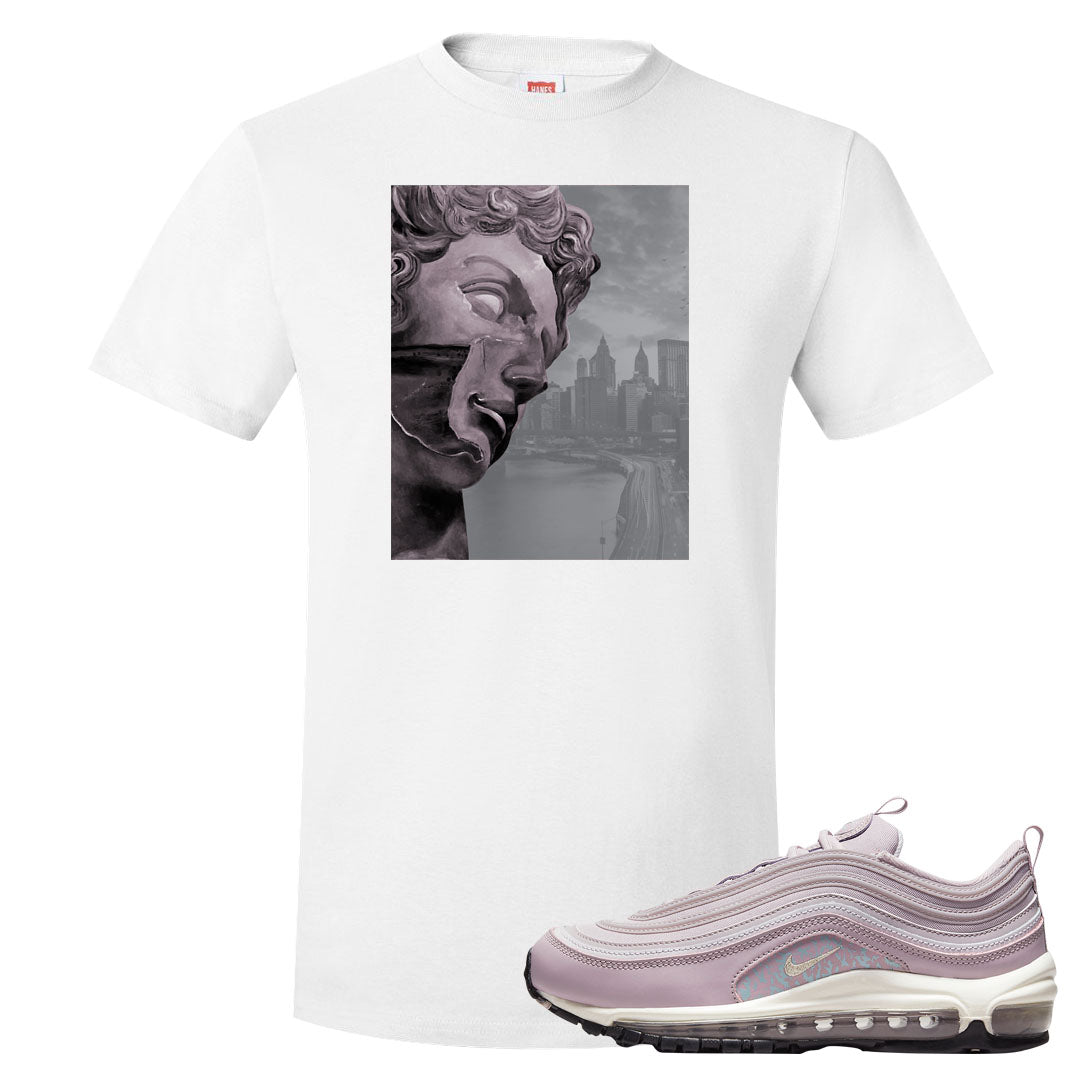 Plum Fog 97s T Shirt | Miguel, White