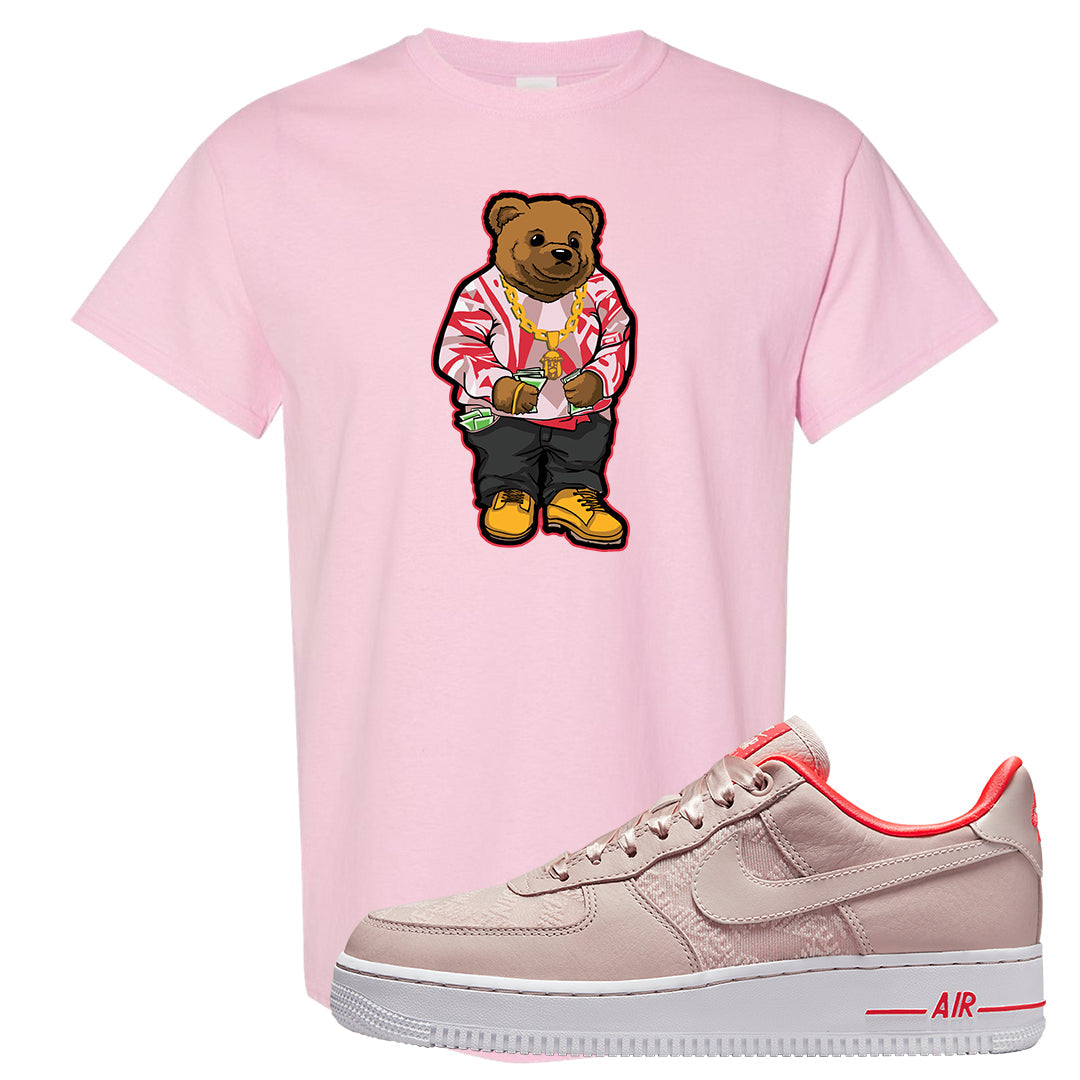 Satin Rose Gold Low AF1s T Shirt | Sweater Bear, Light Pink