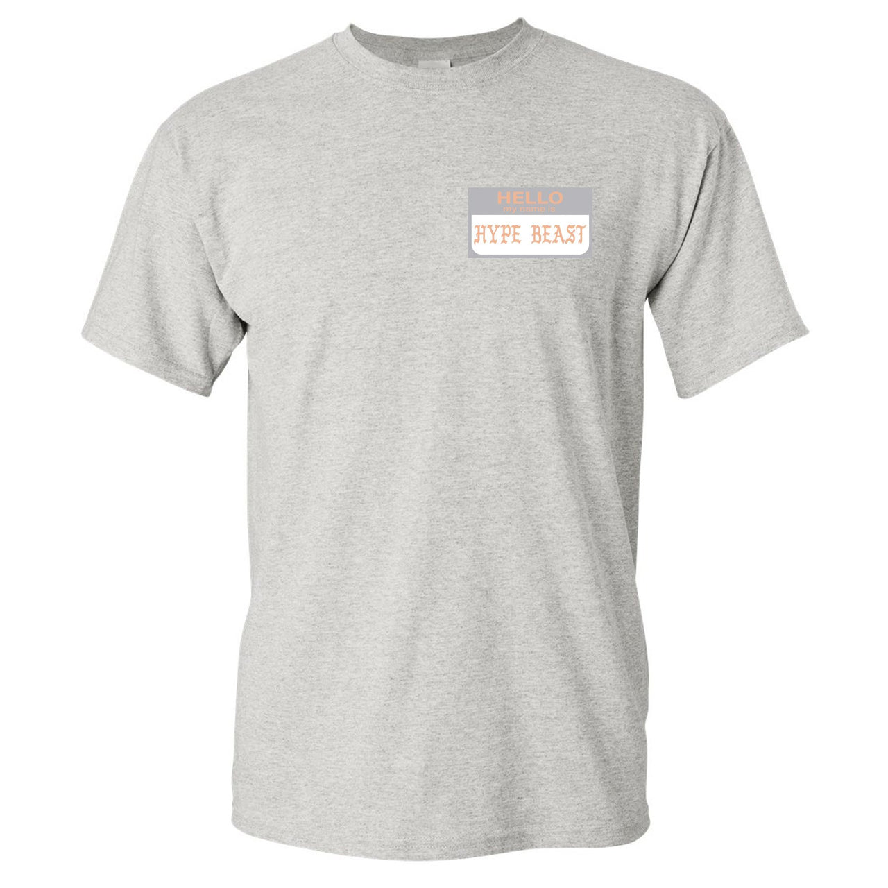 True Form v2 350s T Shirt | Hello My Name Is Hype Beast Pablo, Heathered Sports Gray