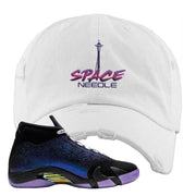 Doernbecher 14s Distressed Dad Hat | Space Needle, White