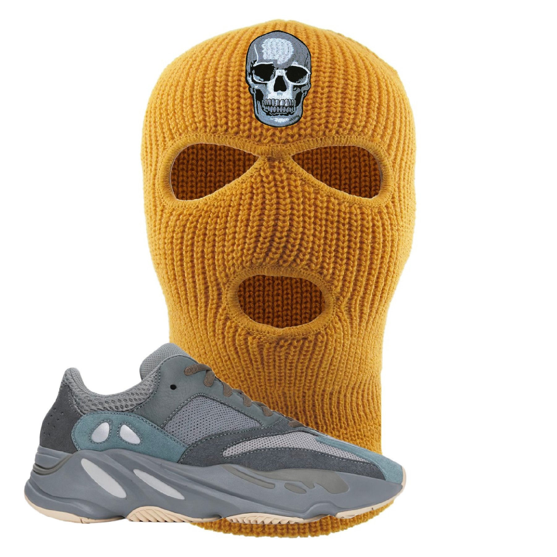 Yeezy Boost 700 Teal Blue Skull Timberland Sneaker Hook Up Ski Mask