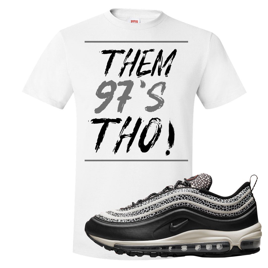 Safari Black 97s T Shirt | Them 97's Tho, White