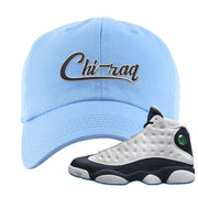 Obsidian 13s Dad Hat | Chiraq, Light Blue